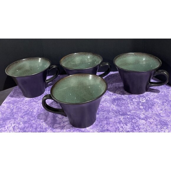 Gabbay Fusion Wasabi Coffee Tea Mugs Mug Cup Green Gibson‎ Set Of 4 - Picture 1 of 5